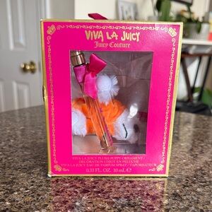 NEW Juicy Couture Viva La Juicy Plush Puppy Gift Set